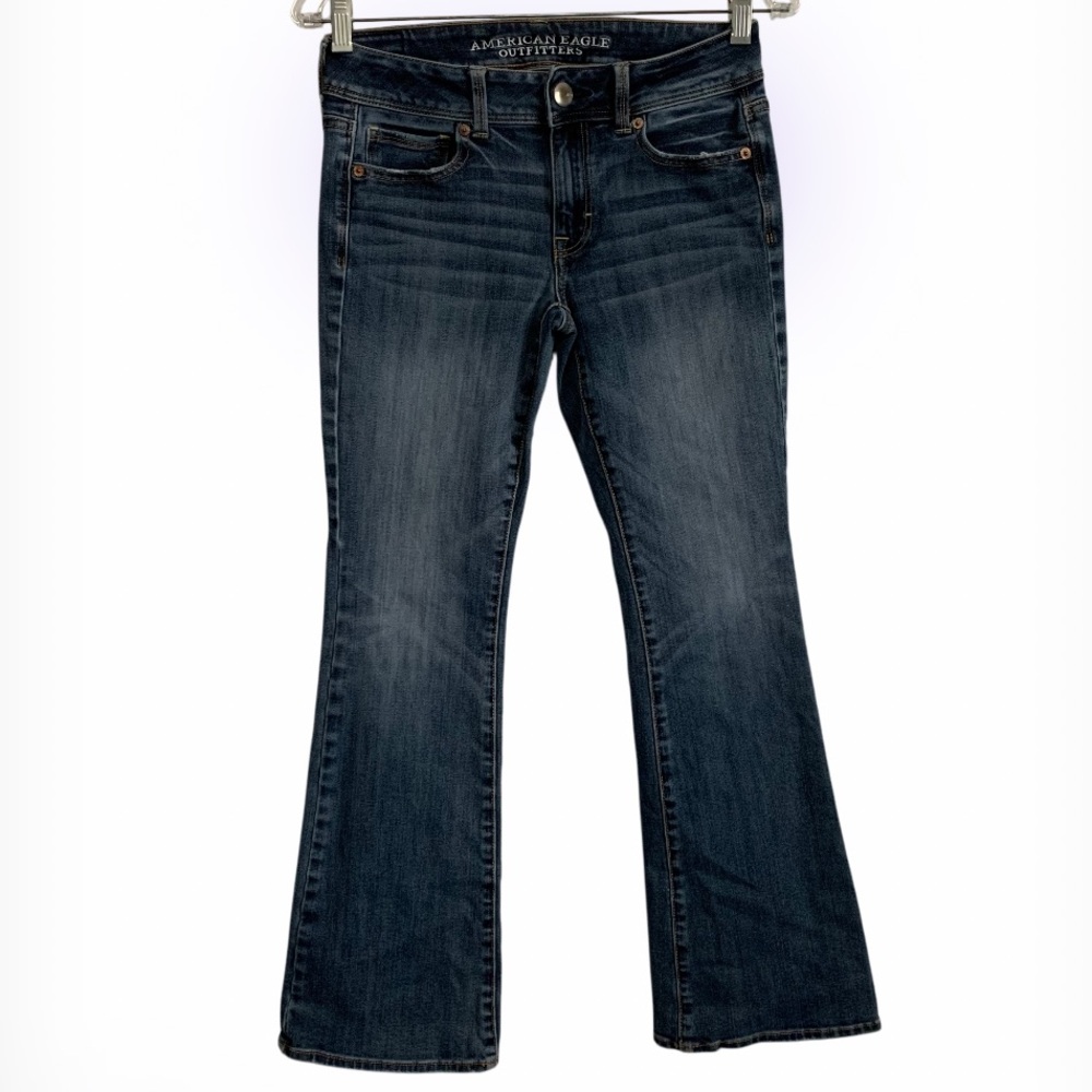 American Eagle Outfitters Women's Boot Cut Jeans - Dark Blue
